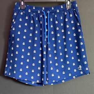 Simply Southern Outfitters Mens Blue Eagle Flag Sunglasses Swim Trunks Small